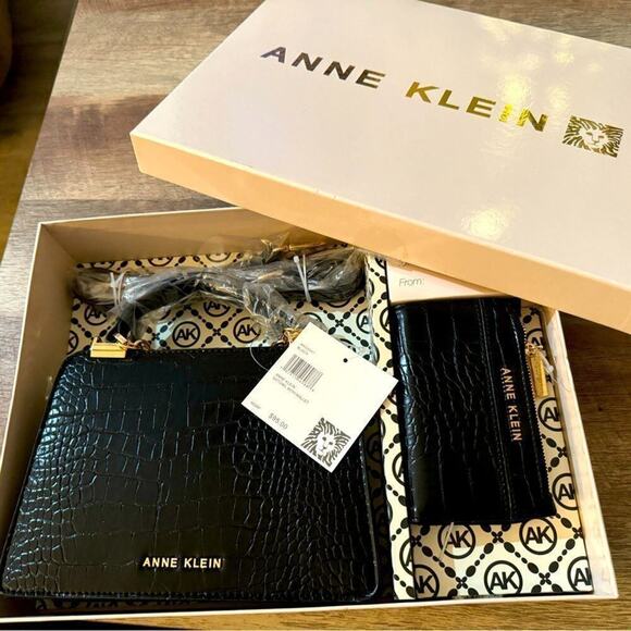 Anne Klein Handbags - ANNE KLEIN Black Satchel with Wallet AKG5041
New in Box / with Tag MSRP $95